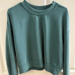 Lululemon Athletica Green Crewneck Top